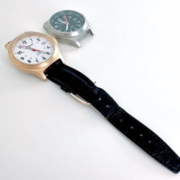 LL BEAN WATCH SWISS DATE SET OF TWO INCLUDES BOX MB MICROTEC 300FT WATER RESIST - Picture 6 of 12